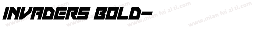 Invaders Bold字体转换